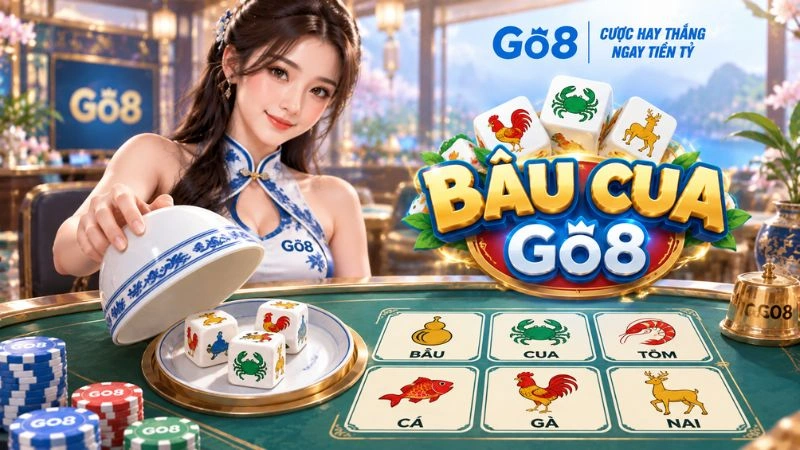Bầu Cua GO8 – Luật Chơi, Tỷ Lệ Thưởng & Quy Trình Cược Chi Tiết